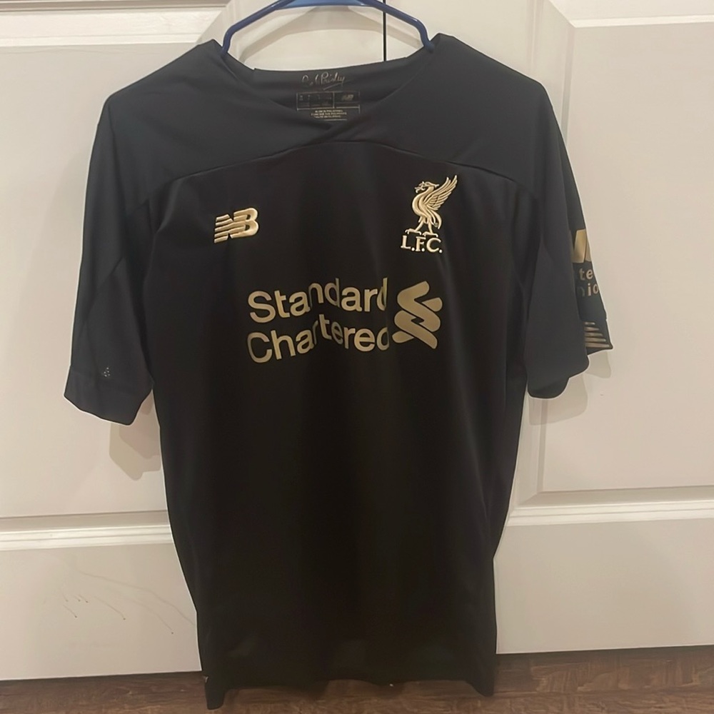 Liverpool 19/20 Champions League Winners Black Gold Jersey